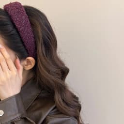 1Pcs thick tweed wide edge headband looks small and retro,suitable daily commuting,dating,and versatile hair accessories