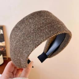 Vintage Wide Headband Women Thick Wool Hairband Fashionable Hair Accessories Stylish Hairband Chic Wide Headband for Women