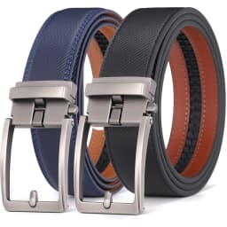 Automatic Buckle Adjustable Waistband Fashion No Holes Waist Straps for Formal Daily Wear Premium Cowhider Ratchet Belt for Men