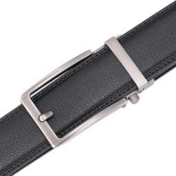 Automatic Buckle Adjustable Waistband Fashion No Holes Waist Straps for Formal Daily Wear Premium Cowhider Ratchet Belt for Men