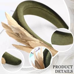 Charming Fascinators Feather 1920s Headband Kentucky Derby Headband Wedding Bride Cocktail Tea Party Headwear For Women Girl
