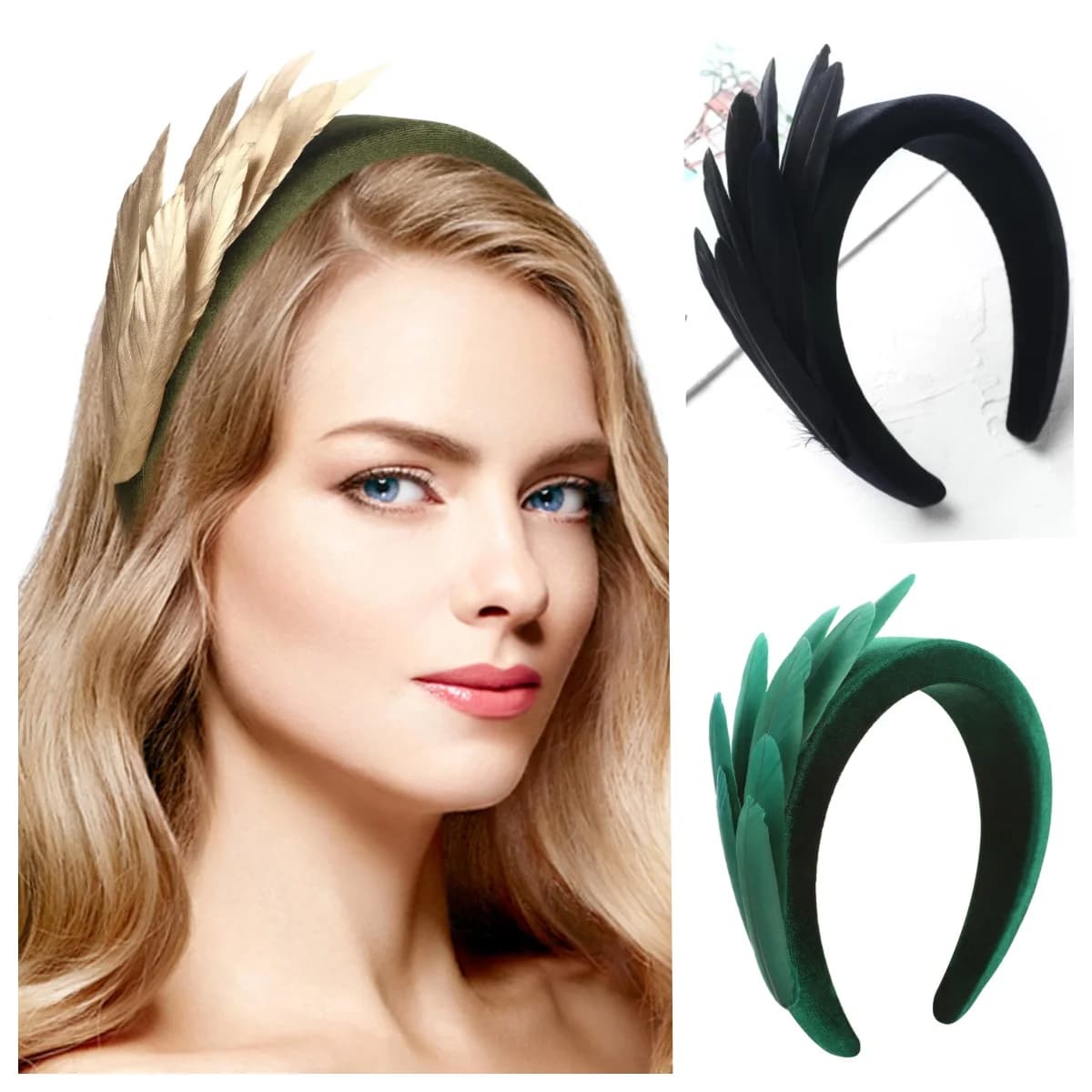 Charming Fascinators Feather 1920s Headband Kentucky Derby Headband Wedding Bride Cocktail Tea Party Headwear For Women Girl