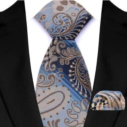 Men's Ties Set Luxury Paisley Floral Neck Ties Business Formal Necktie Pocket Square Set For Wedding Party Suits Accessories