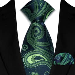 Men's Ties Set Luxury Paisley Floral Neck Ties Business Formal Necktie Pocket Square Set For Wedding Party Suits Accessories