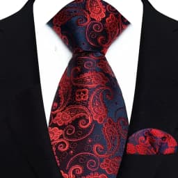 Men's Ties Set Luxury Paisley Floral Neck Ties Business Formal Necktie Pocket Square Set For Wedding Party Suits Accessories
