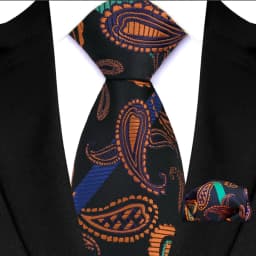 Men's Ties Set Luxury Paisley Floral Neck Ties Business Formal Necktie Pocket Square Set For Wedding Party Suits Accessories