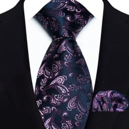 Men's Ties Set Luxury Paisley Floral Neck Ties Business Formal Necktie Pocket Square Set For Wedding Party Suits Accessories