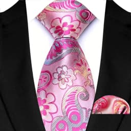 Men's Ties Set Luxury Paisley Floral Neck Ties Business Formal Necktie Pocket Square Set For Wedding Party Suits Accessories
