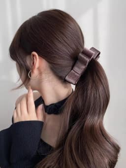 Lystrfac Fashion Velvet Hair Bow Banana Hair Clips for Women Girls Elegant Horsetail Hairpin Headdress Female Hair Accessories