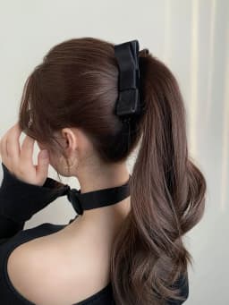 Lystrfac Fashion Velvet Hair Bow Banana Hair Clips for Women Girls Elegant Horsetail Hairpin Headdress Female Hair Accessories