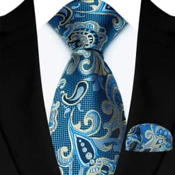 Luxury Mens Ties Floral Silver Purple Ties Paisley NeckTie Pocket Square Set Men Wedding Business Party 8CM Tie Accessories Gift