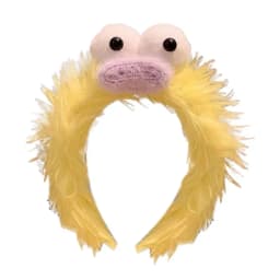 Funny Furry Monster Headband with Big Eyes, Plush Cartoon Headdress for Women Adults Face Washing & Party Wear Costume Cosplay