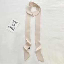 200Cm Scarf Diy 5X Satin Silk Narrow Neckerchief Solid Neck Scarves Long Thin Head Hair Band Bag Ribbon Headbands