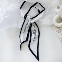 1/3pcs Minimally designed Instagram hair tie, bag, ribbon, Korean English printed scarf, decorative scarf, hair accessory