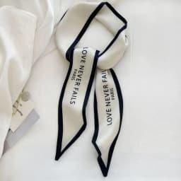1/3pcs Minimally designed Instagram hair tie, bag, ribbon, Korean English printed scarf, decorative scarf, hair accessory