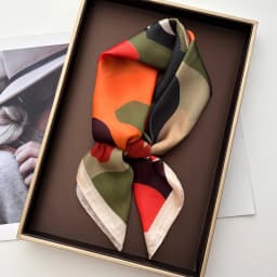 Square Scarf Silk Imitation Floral Print Neckerchief Bandana Lady Shawl Scarves Wrap Head Hair Band Ties 2026 Women