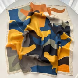 Square Scarf Silk Imitation Floral Print Neckerchief Bandana Lady Shawl Scarves Wrap Head Hair Band Ties 2026 Women
