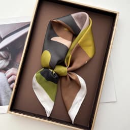 Square Scarf Silk Imitation Floral Print Neckerchief Bandana Lady Shawl Scarves Wrap Head Hair Band Ties 2026 Women
