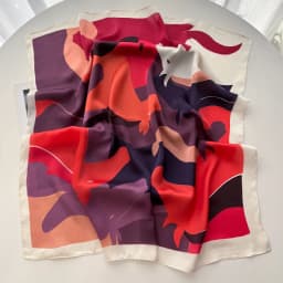 Square Scarf Silk Imitation Floral Print Neckerchief Bandana Lady Shawl Scarves Wrap Head Hair Band Ties 2026 Women