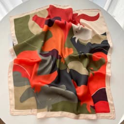 Square Scarf Silk Imitation Floral Print Neckerchief Bandana Lady Shawl Scarves Wrap Head Hair Band Ties 2026 Women