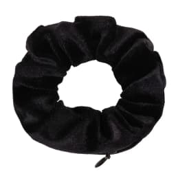 1Pc Portable Hidden Safe Sight Secret Zipper Hair Scrunchie Storage Case Hide Key Cash Jewelry Hair Accessories