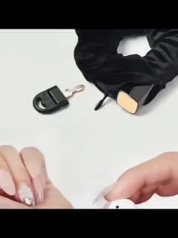1Pc Portable Hidden Safe Sight Secret Zipper Hair Scrunchie Storage Case Hide Key Cash Jewelry Hair Accessories