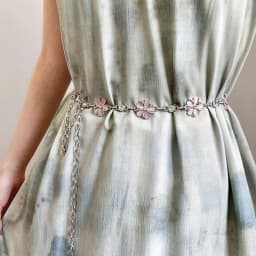 Diamond waist chain women's fashion belt dress sweet blossom metal chain skirt belt trend