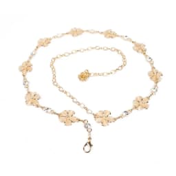 Diamond waist chain women's fashion belt dress sweet blossom metal chain skirt belt trend