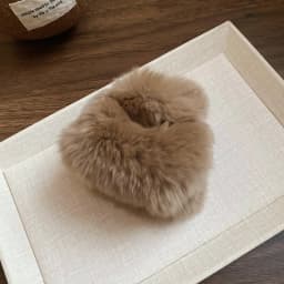 Double-faced Women's Simulated Rabbit Fur Hair Clips Coffee Plush Half Updo Shark Clamp Warm Hair Accessories Autumn Winter M