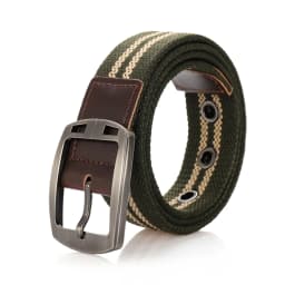 Men's and women's belt needle buckle canvas belt casual cargo belt Korean version of the tide male student youth outdoor belt