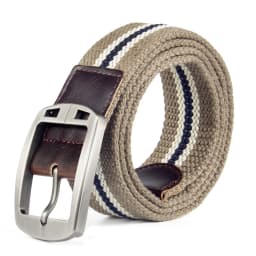 Men's and women's belt needle buckle canvas belt casual cargo belt Korean version of the tide male student youth outdoor belt