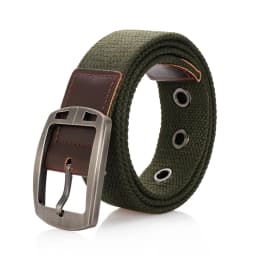 Men's and women's belt needle buckle canvas belt casual cargo belt Korean version of the tide male student youth outdoor belt
