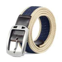 Men's and women's belt needle buckle canvas belt casual cargo belt Korean version of the tide male student youth outdoor belt