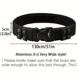 1pc Quick Release Tactical Belt for Men Fashion Style Combat Belt for Outdoor Activities and Fishing