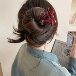 U-Shaped Bow Hair Stick Acrylic Hairpin for Women Fashion Hair Clip Comb Bun Sweet Headwear Hairstyle Girls Hair Accessories