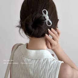 U-Shaped Bow Hair Stick Acrylic Hairpin for Women Fashion Hair Clip Comb Bun Sweet Headwear Hairstyle Girls Hair Accessories