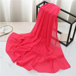 Summer Long Silk Scarf For Women Large Shawl Wrap Headband Solid Design Hijab Beach Stoles Female Foulard Echarpe Bandana