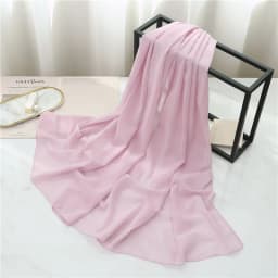 Summer Long Silk Scarf For Women Large Shawl Wrap Headband Solid Design Hijab Beach Stoles Female Foulard Echarpe Bandana