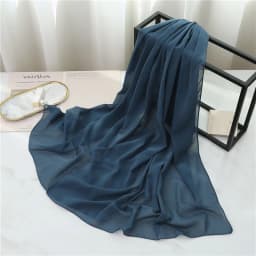 Summer Long Silk Scarf For Women Large Shawl Wrap Headband Solid Design Hijab Beach Stoles Female Foulard Echarpe Bandana