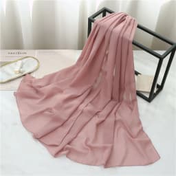 Summer Long Silk Scarf For Women Large Shawl Wrap Headband Solid Design Hijab Beach Stoles Female Foulard Echarpe Bandana