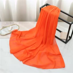 Summer Long Silk Scarf For Women Large Shawl Wrap Headband Solid Design Hijab Beach Stoles Female Foulard Echarpe Bandana