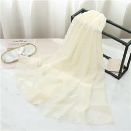 Summer Long Silk Scarf For Women Large Shawl Wrap Headband Solid Design Hijab Beach Stoles Female Foulard Echarpe Bandana
