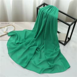 Summer Long Silk Scarf For Women Large Shawl Wrap Headband Solid Design Hijab Beach Stoles Female Foulard Echarpe Bandana