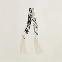 130x5cm Tassel Cashew Print Scarf Women's All-season Twill Silk Decorative Ribbon Multi-purpose Bag Hair Tie Belt Scarf
