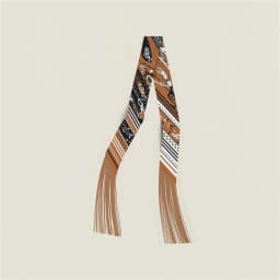 130x5cm Tassel Cashew Print Scarf Women's All-season Twill Silk Decorative Ribbon Multi-purpose Bag Hair Tie Belt Scarf