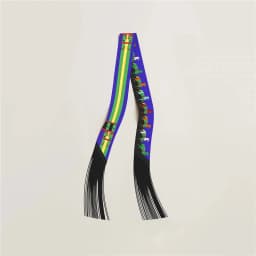 130x5cm Tassel Cashew Print Scarf Women's All-season Twill Silk Decorative Ribbon Multi-purpose Bag Hair Tie Belt Scarf