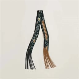 130x5cm Tassel Cashew Print Scarf Women's All-season Twill Silk Decorative Ribbon Multi-purpose Bag Hair Tie Belt Scarf