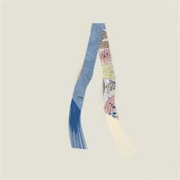 130x5cm Tassel Cashew Print Scarf Women's All-season Twill Silk Decorative Ribbon Multi-purpose Bag Hair Tie Belt Scarf