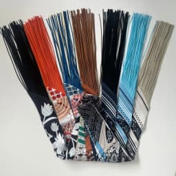 130x5cm Tassel Cashew Print Scarf Women's All-season Twill Silk Decorative Ribbon Multi-purpose Bag Hair Tie Belt Scarf