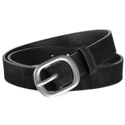 Ladies' belt, imitation suede-like surface, vintage style, aged look, high-end feel, silver alloy buckle, versatile, jeans belt